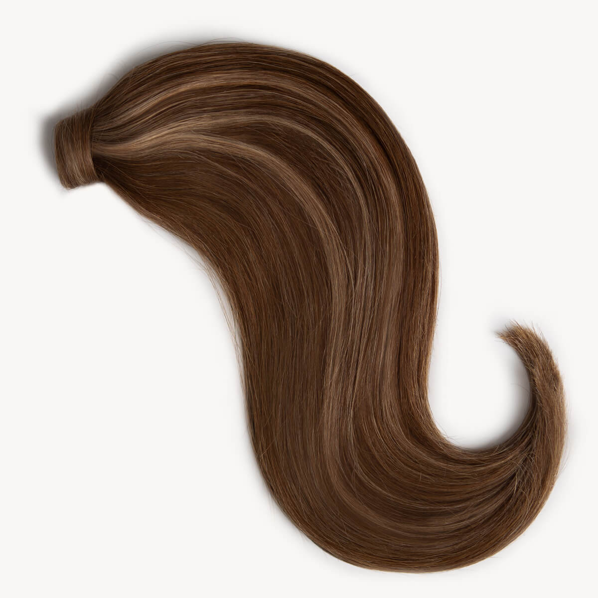 Brown Blonde Highlighted, 16" Clip-in Ponytail Hair Extensions, PP4/18 | 120g - Image 4