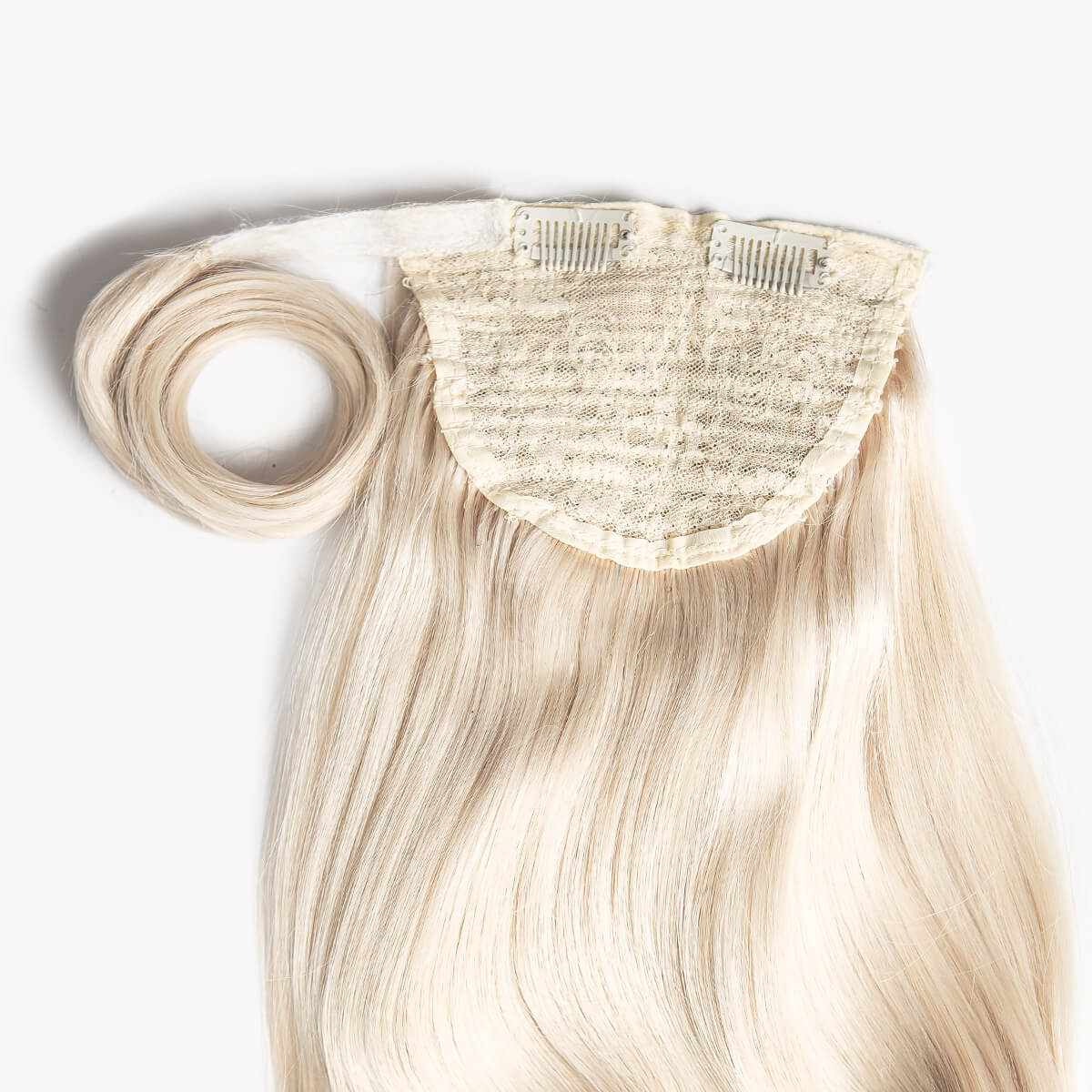 Platinum Blonde, 24" Clip-in Ponytail Hair Extensions